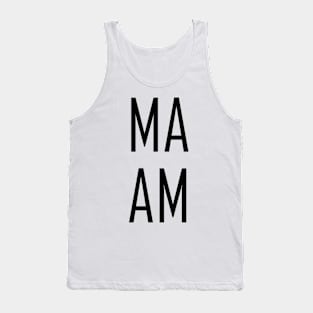 M A A M (M A M A) Black Tank Top